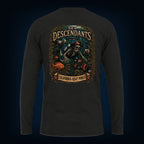 California Kelp Forest back print on a Black long sleeve tee